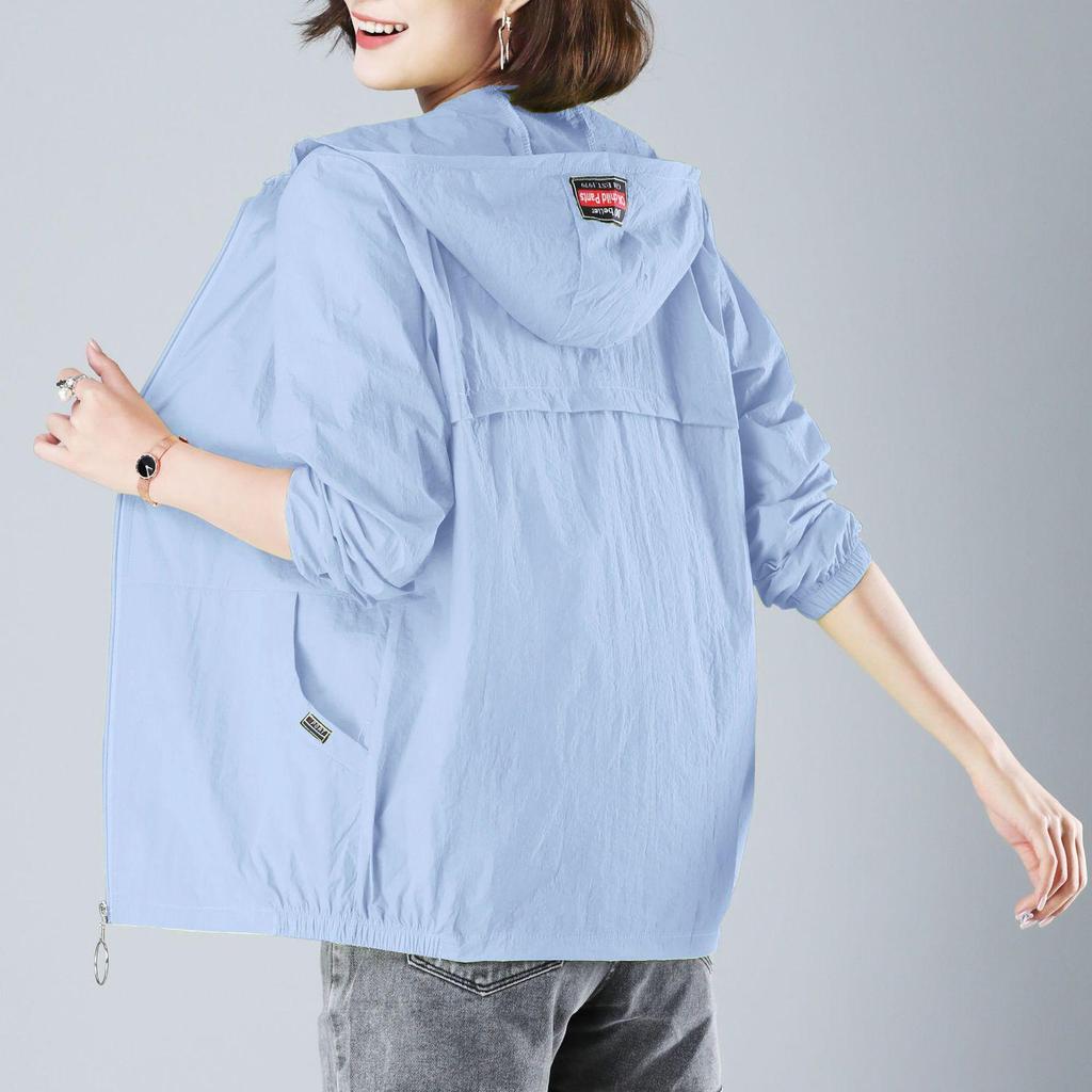 Damen Winterjacke mit Kapuze, Dünnmantel, Lässige Langarmjacke mit Kapuze, Windjacke für Damen, Sonnenschutzjacke, Übergröße