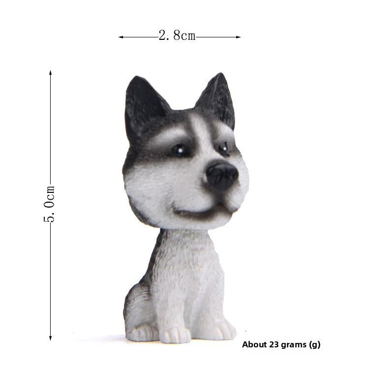 Husky Car Ornaments Resin Models For Auto Interior Decor Gift For Celebration Occasions