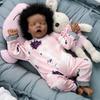 18-Inch Realistic Reborn Baby Doll with Black Skin Tone