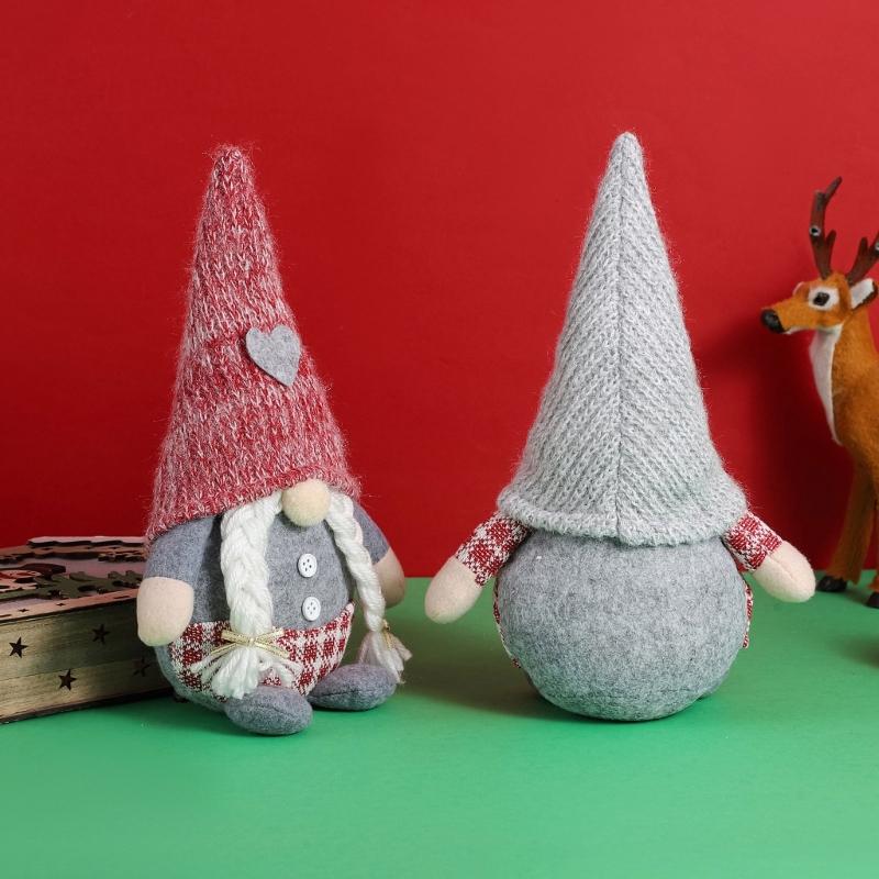 Valentines Day Gnomes Decoration Heart Standing Tomtes for Spring Summer Tiered Tray Ornaments Home Garden Kitchen Gift