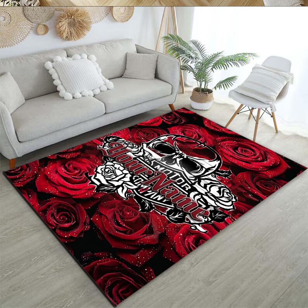 Harley-davidson Motorcycles Customizable Name Carpet Design for Living Rooms Playrooms Bedrooms Outdoor Antislip Carpet Anime Office Decor