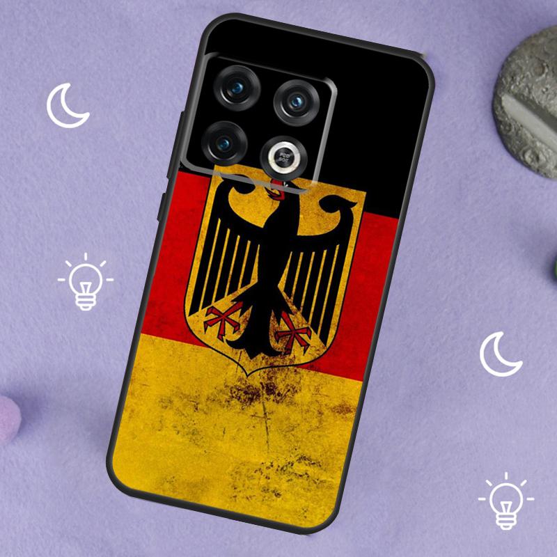 Germany Flag Banner Case For OnePlus 13T 10T 8T 10R 12R 13R 15 13 12 11 10 9 Nord 5 CE 2 3 4 Lite N20 N30 Cover