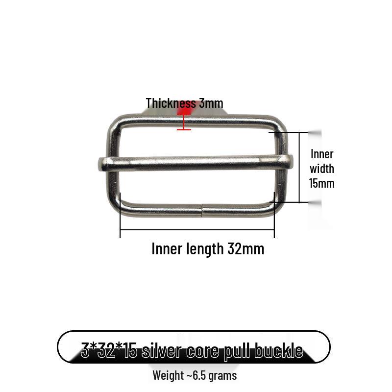 Iron Metal Square Buckles for Luggage Hardware Accessories