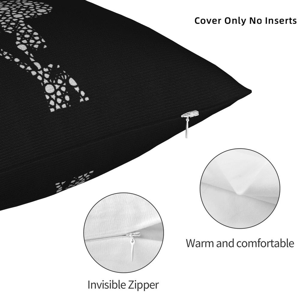 Mj King Of Pop Square Pillow Cases Cushion Covers Vintage Zippered Decorative Pillowcase For Car 45X45Cm