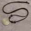 Fingerabdruck Kreis Pullover Kette Legierung Böhmisch Herren Damen Persönlichkeit Anhänger Lange Halsketten Handgefertigter Schmuck