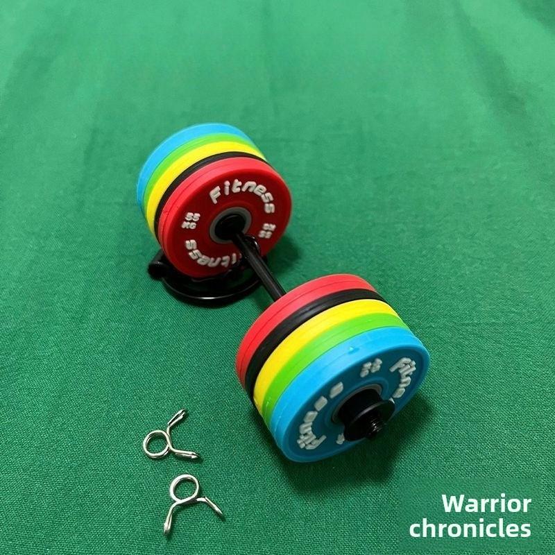 3D Creative Mini Barbell Keychain Color Removable Dumbbell Sports Pendant Backpack Ornament Gifts For Kids Adults Children's Birthday Gift Holiday