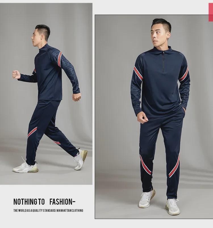 Half-Zip Contrast Stripe Sports Top with Half-Finger Sleeves