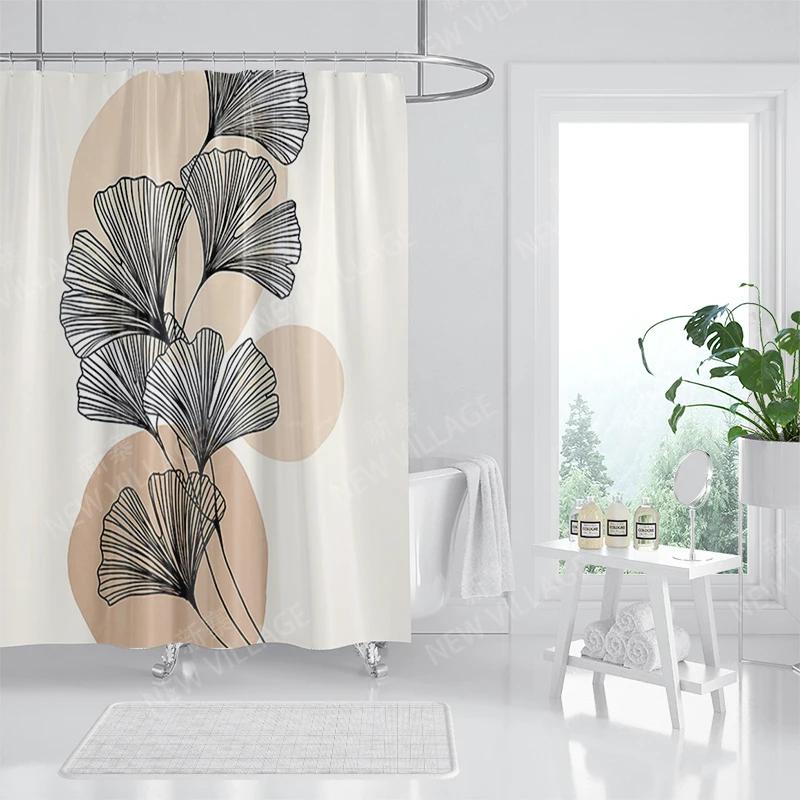Vodotěsný látkový sprchový závěs Koupelnové závěsové doplňky 180x200 Koupelnový závěs do sprchy 240*200 severský boho dekor 240x200