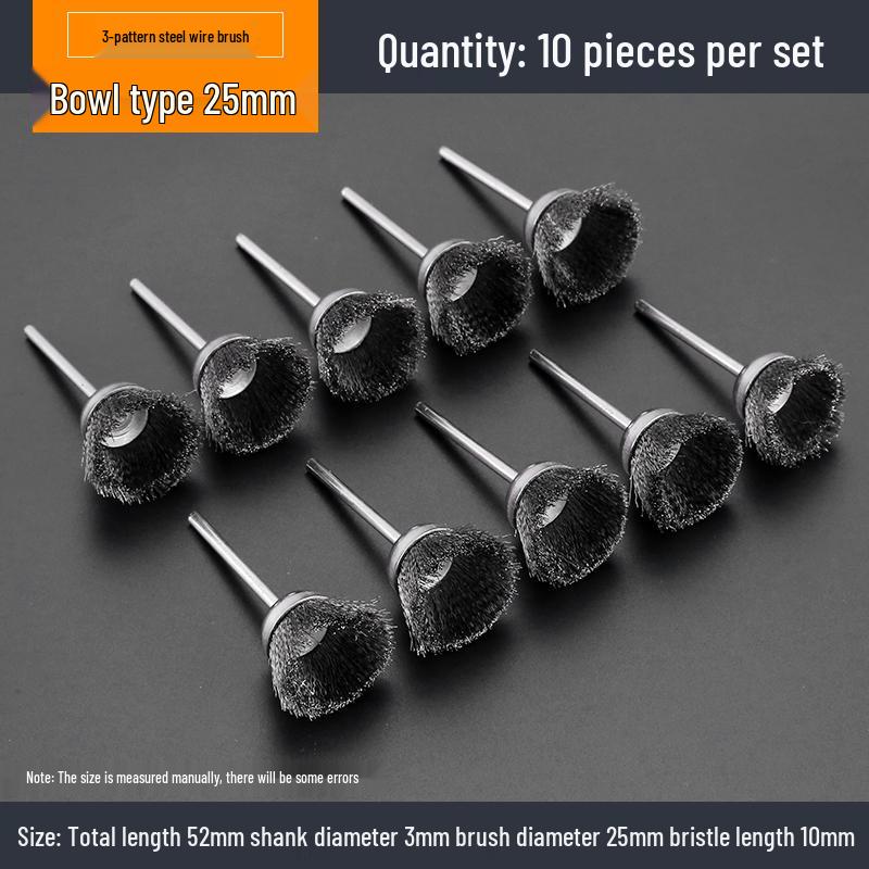 Electric Grinder Steel Wire Brush Polishing Head for Rust Removal and Walnut Polishing