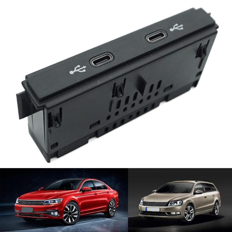 Ladeschnittstelle 5NG 035 700 5NG035700 für Golf 8 MK8 Doppel-Typ-C-Buchse Autoladegeräte Adapter Automobilzubehör