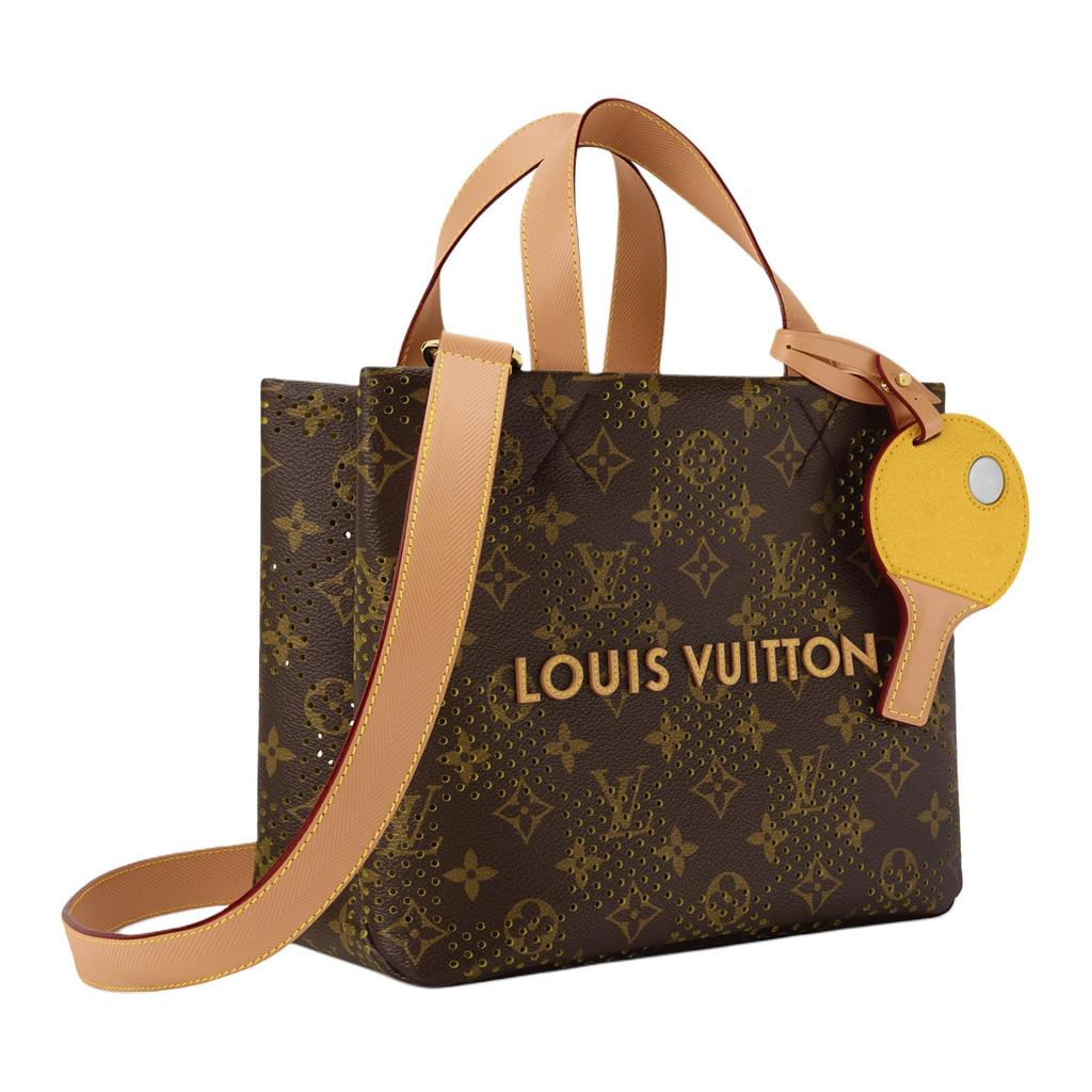 Louis Vuitton Monogram Grid Coated Canvas Tote Handbag Mini Men's Brown M29304