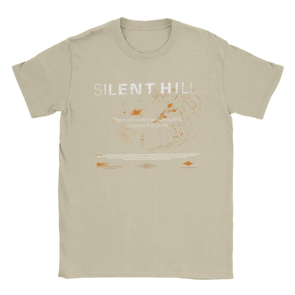 Lustiges Silent Hill T-Shirt Herren Rundhals Baumwoll-T-Shirt Kurzarm T-Shirt Sommer Tops
