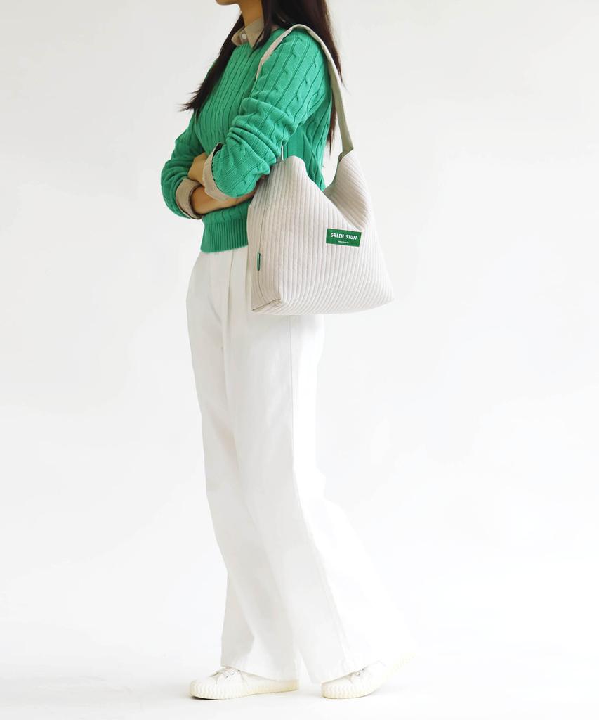 Green Stuff Simple Shopper Bag 62 Soft Quilted - Soy Beige