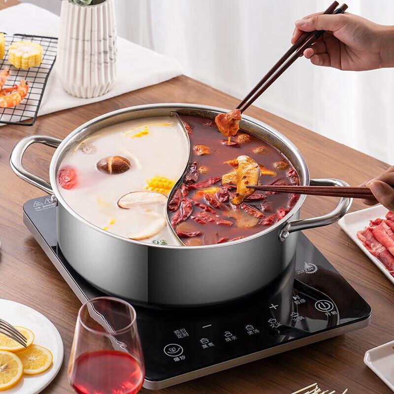 ASD 304 Stainless Steel Divided Hot Pot