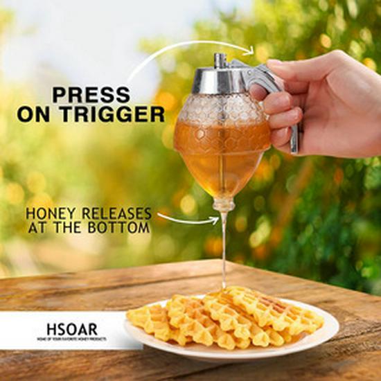 Honey Dispenser Q-437: Squeeze Bottle & Juice Dispenser Jar