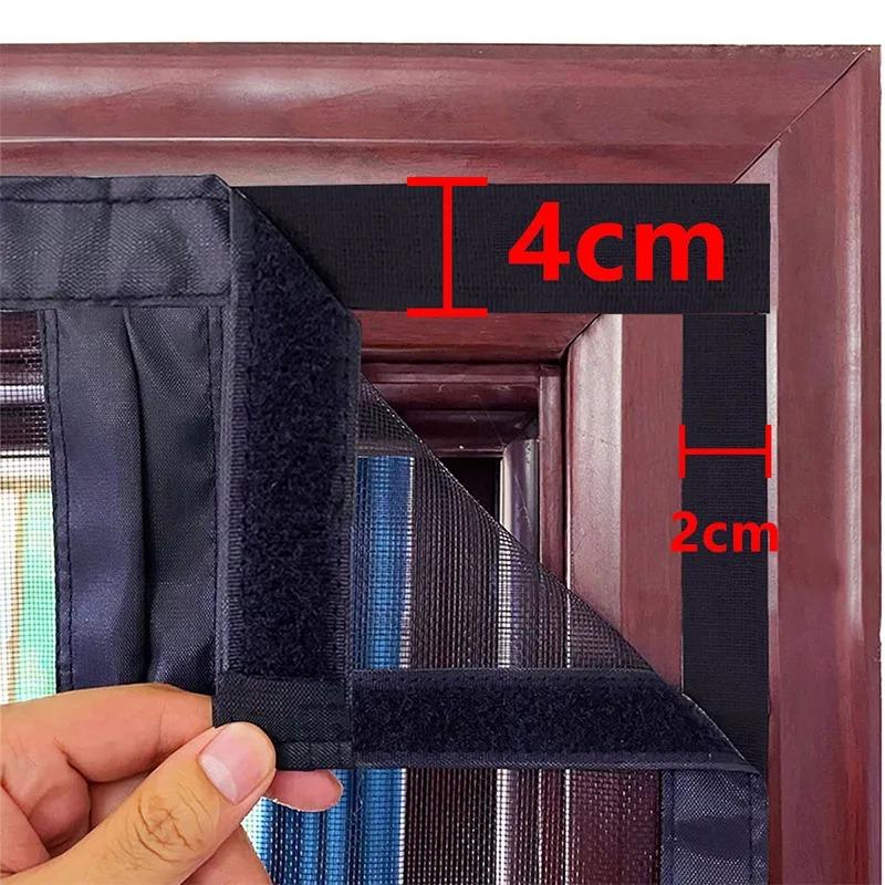 Strong Magnetic Door Mosquito Net Screen Mesh Custom Size Black,White,Gray Curtain Fly Insect Auto Closing Invisible for Outdoor