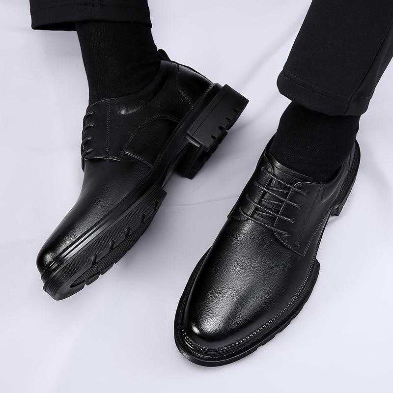 New men's formal leather shoes Fashionable minimalist design Wedding Outdoor Party work Office  Leisure business men's shoes