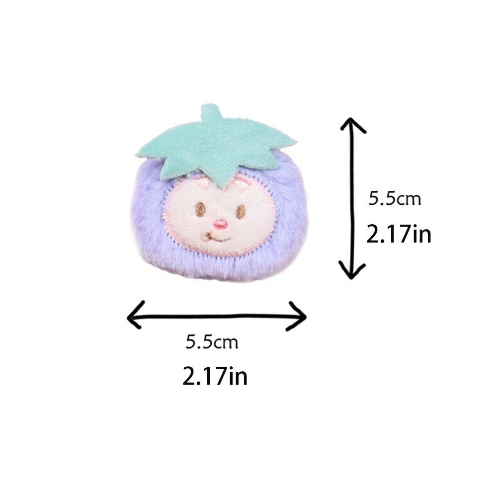 Hand-sewn Cute Fruit Plush Brooch Cloth  Cartoon   Bag Acessories