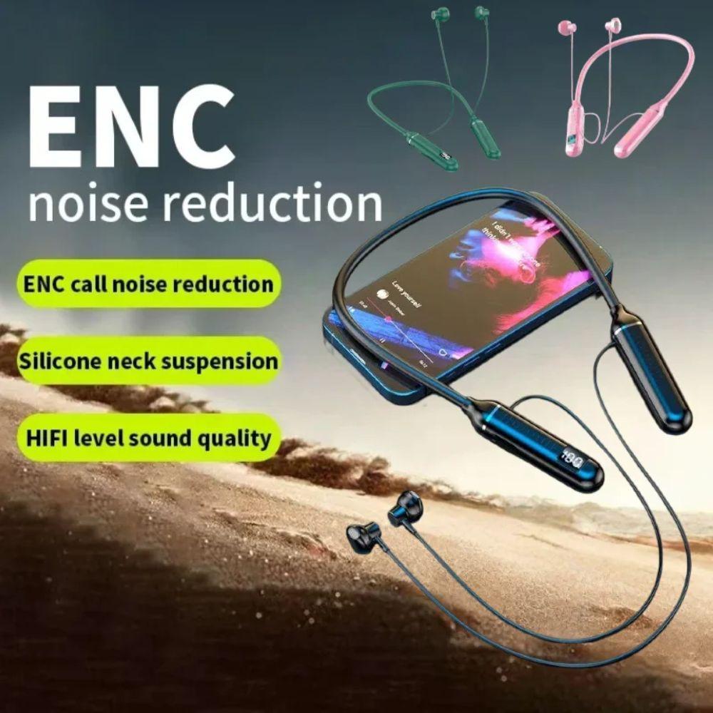 Plastic Sports Neckband Headphones LED Battery Display TWS Headset  Sports Activities