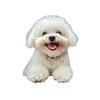 Car Outlet Ventilation Perfume Clips 2D Acrylic Auto Air Vent Clip Cute Smiling White Dog Hanging Ornament with Fragrance Diffuser