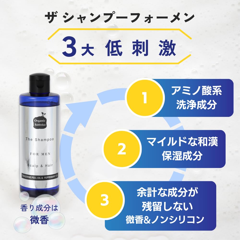 The Shampoo for MEN Scalp Hair Amino For Sensitive and Dry Developed in Collaboration with Hair Analysts Men's & Shampoo, 280mL, Acid-Based, Skin,