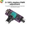 PWM Fan Speed Controller 4-Pin USB Type-C for DIY Water Cooling with Stepless Adjustment and High Efficiency Boost