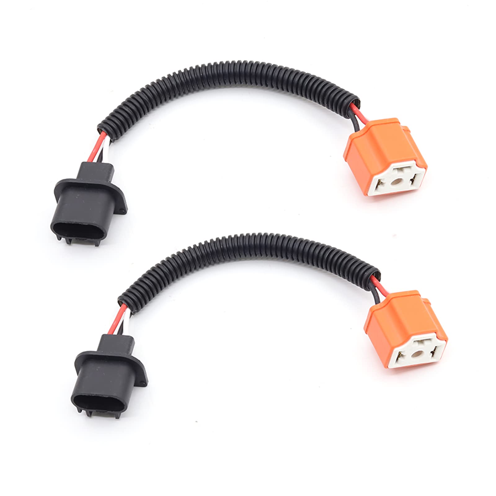

Biqing H13 9008 to H4 9003 Headlight Retrofit Wire Harness, 2PCS Compatible with J-E-E-P