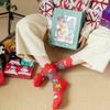 3D Cartoon Christmas Stocking Gift Set: Cute Mid-tube Women’s Socks for Autumn & Winter