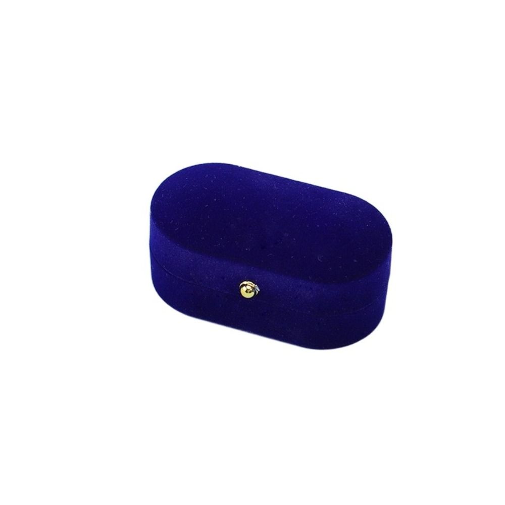 Velvet Wedding Ring Case Jewelry Storage Box Couple Rings Holder Retro Finger Ring Box  Couple
