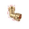 2 Pack Garden Hose Elbow Connector, 90 Degree And 45 Degree Brass Water Hose Adapter, 3/4" Brass Garden Hose Elbow Adapter For Water Hookups