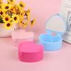 Hartvormige Sieradendoos Sieraden Opbergdoos Bureau Student Dubbele Spiegel Make-up Organizer Doos