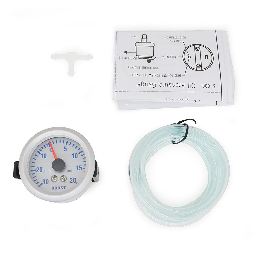 DRAGON GAUGE 2" 52mm LED Car Boost/Water Temp/Oil Temp/Oil Pressure/Tachometer/Volt/Vacuum Gauge Meter