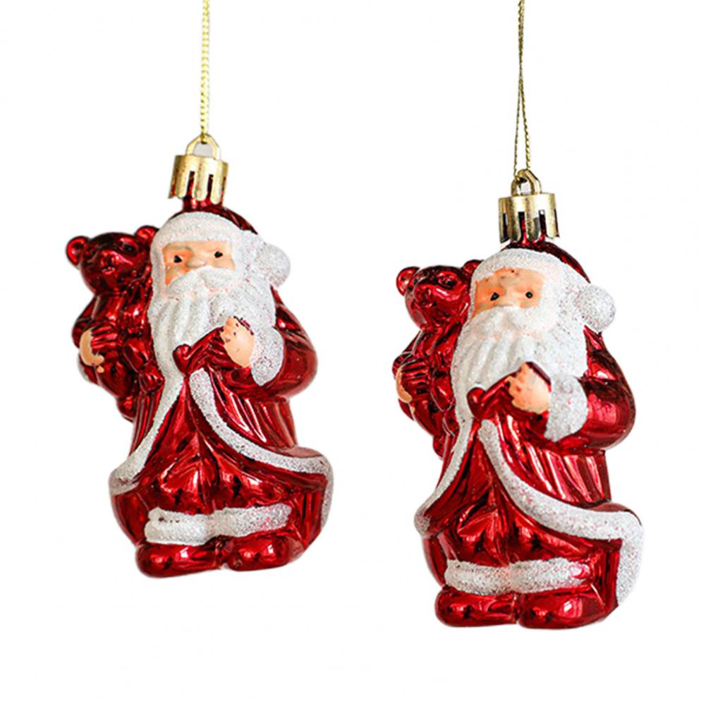 Mushroom Christmas Decoration Christmas Pendant Festive Christmas Tree Ornaments Santa Claus Xmas Decorations for Home Car Set