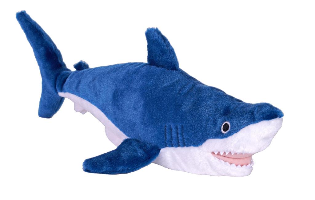 Wild Republic Mako Shark Mini Plush Toy, Soft Animal, Recycled Materials, W19 X D42 X H15cm 28545
