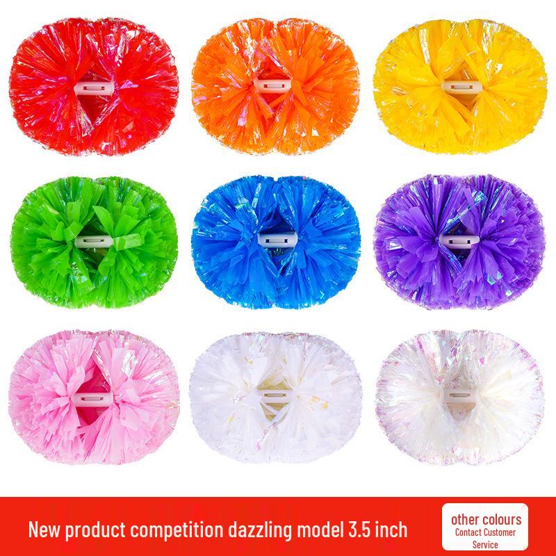 Competition Style Cheerleader Pom-Poms: Cheer Hand Flowers for Dance Performances Standard
