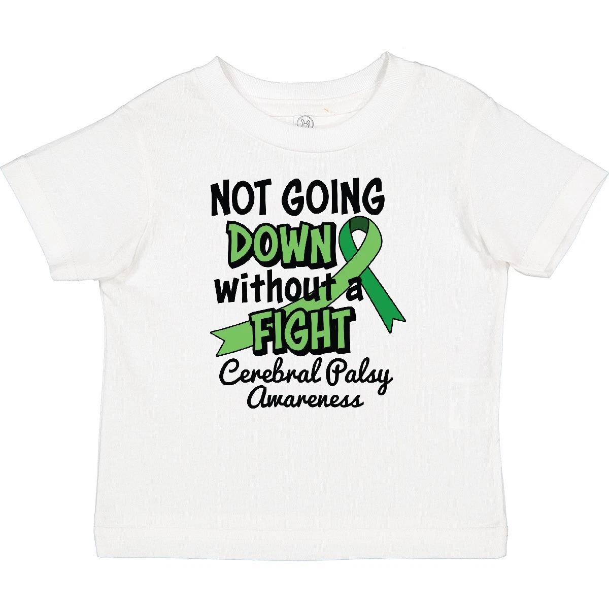

Inktastic Not Going Down Without A Fight Cerebral Palsy Awareness Baby kids boys T-Shirt 140