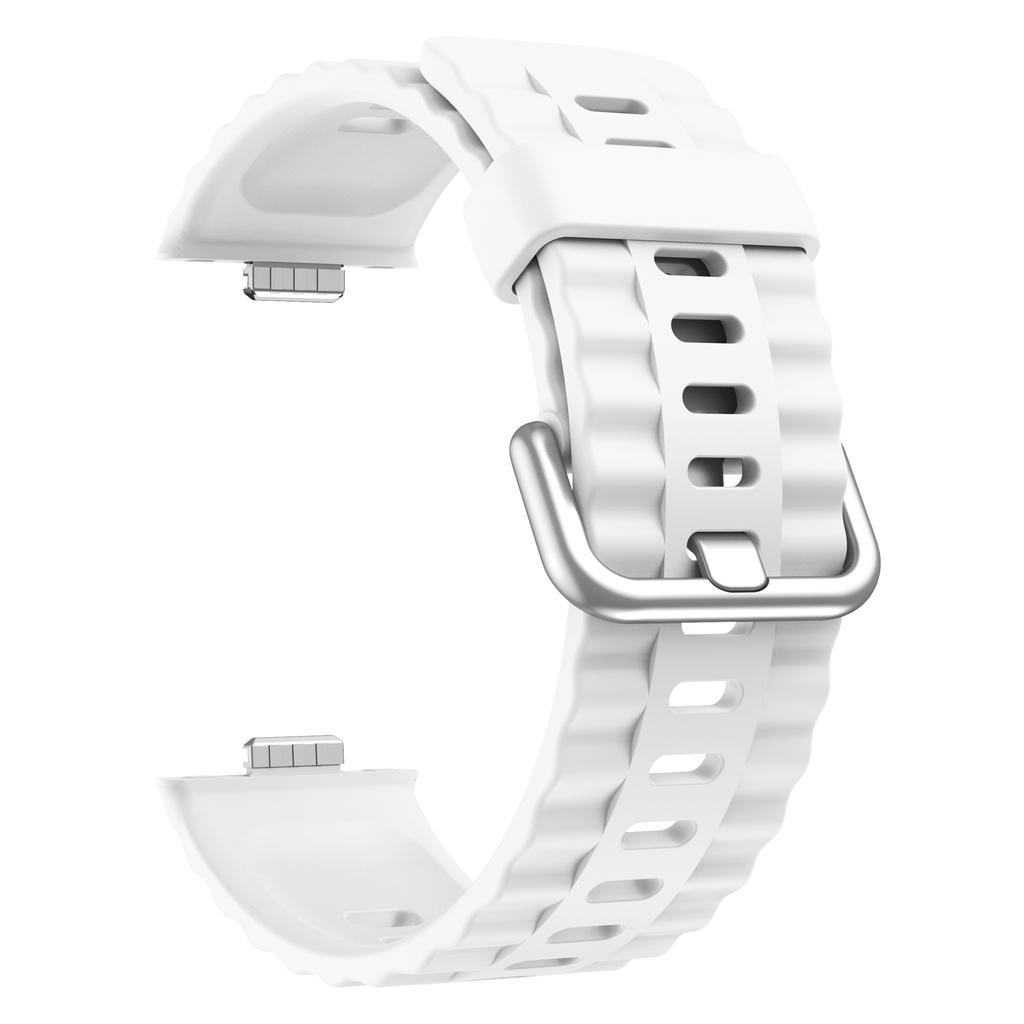 Suitable for Huawei Watch Fit4pro/fit4/fit3 Strap Wave Design Silicone Sports Sweatproof Breathable/Fashionable Smart Strap