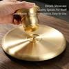 Home Display Serving Tray in Metal for Fruit Placement, Tea Table Use and Entry Table Organization with Round Form for Daily Styling