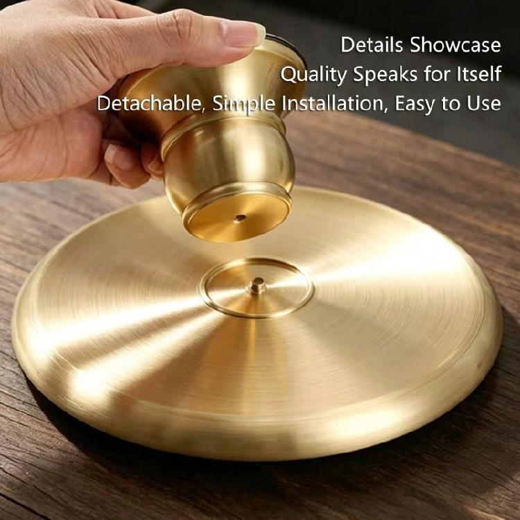 Home Display Serving Tray in Metal for Fruit Placement, Tea Table Use and Entry Table Organization with Round Form for Daily Styling