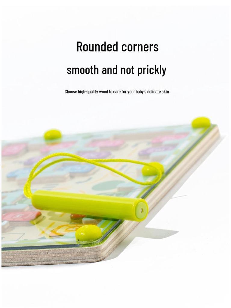 Magnetic Marble Maze Toy: Toddler Parking Lot & Magnet Puzzle for Early Education and Logical Thinking