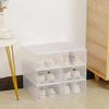 Thickened Transparent Drawer Shoe Case Stackable Plastic Shoe Boxes Folder Type Shoe Organizer Home Storage Shoe Box Container