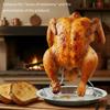 Steel Chicken Vertical Roasting Rack For Outdoor Grilling And Family Gatherings Easy To Clean Multipurpose Cooking Tool