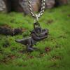 Classic Punk Mechanical Angel Warrior Pendant Necklace Men\\\\'s High Quality Metal Rock Biker Jewelry