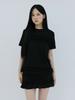 Eogeulliswedou Frill Tiered T-Shirt (Black)