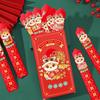 12pcs/box Cartoon Draw Lots Red Envelope Paper Good Luck HongBao  Spring Festival