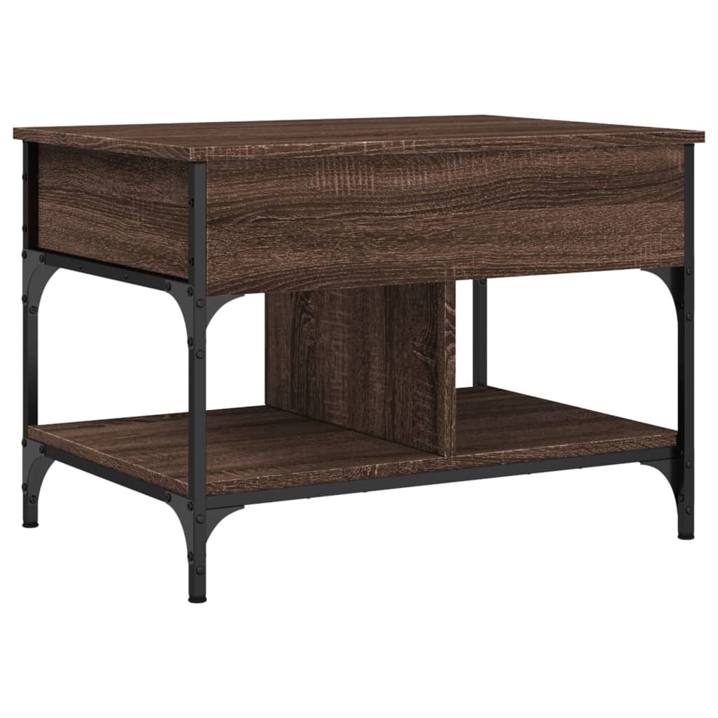 Coffee Table, Brown Oak, 70x50x50 Cm
