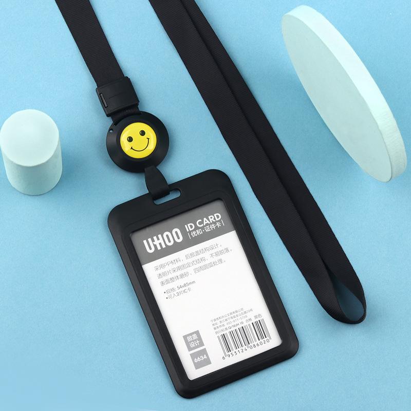 Adjustable ID Badge Lanyard for Employees, Students, Work, and School Cards - Customizable Holder