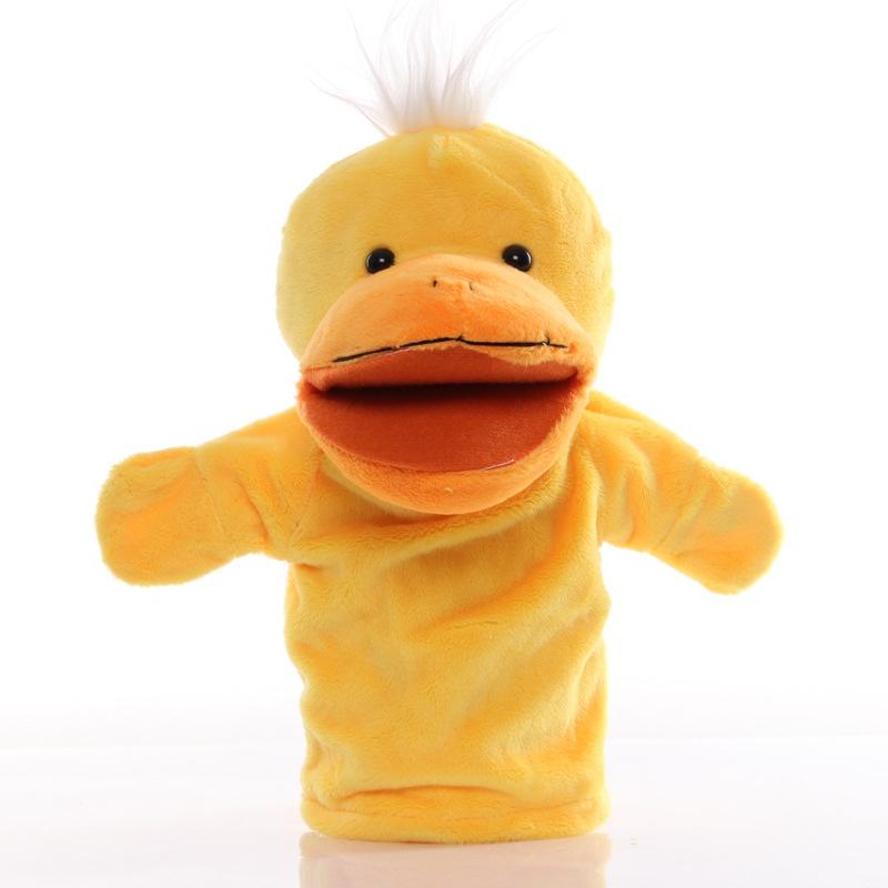 Wholesale Plush Toy Hand Puppet Cartoon Animal Doll With Movable Mouth Interactive Toy For Kindergarten And Parent-child Interaction 25cm Tall