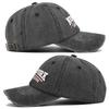 Retro Embroidered Letter Baseball Cap For Unisex High Quality Adjustable Washed Cotton Hip Hop Snapback Outdoor Sports Hat Gorra