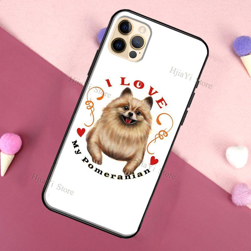 Pomeranian Watercolor Dog pro iPhone 12 Pro Max 13 mini Pouzdro pro iPhone 11 Pro Max XS X SE 2020 7 8 Plus XR Cover